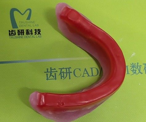 Borda dental da cera do registro da mordida